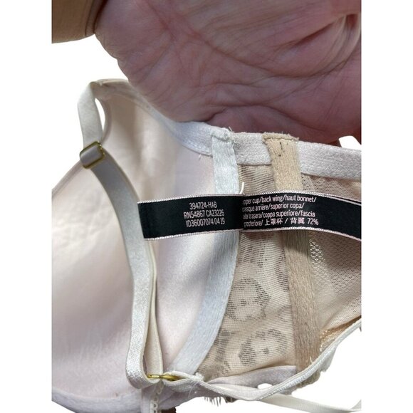 Victorias Secret Very Sexy Push Up Bra Lace Strappy Front Closure Size 34DDD - Picture 5 of 8